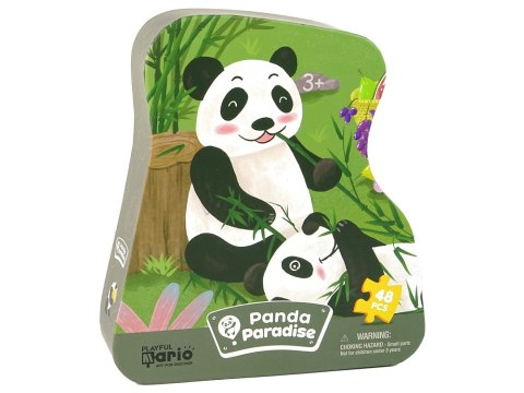 Puzzle Panda Las Bambusowy 48 Elementów LEAN Toys