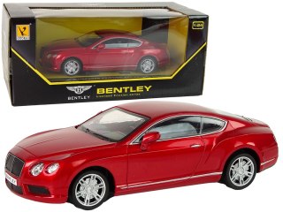 Samochód Bentley 1:24 Napęd Frykcyjny Czerwony LEAN Toys