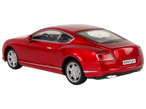 Samochód Bentley 1:24 Napęd Frykcyjny Czerwony LEAN Toys