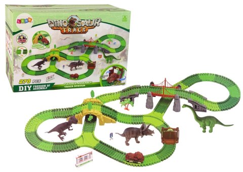 Tor Dla Dinozaurów 270 Elementów Akcesoria LEAN Toys