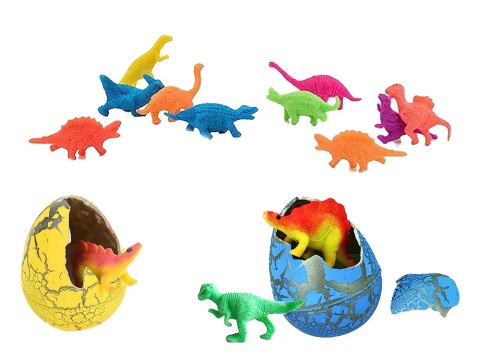 Wykluwające się Magiczne Jajko Dinozaura Rosnące 4 cm Kolory LEAN TOYS