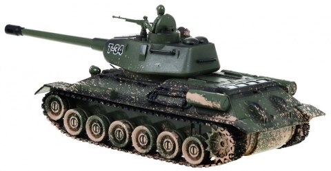 Zdalnie sterowany czołg T-34 dla dzieci 3+ Strzelający model Kamuflaż 1:28 + Wielka Bitwa Czołgów + Dźwięki Światła