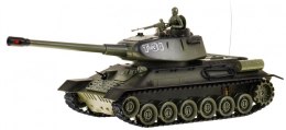 Zdalnie sterowany czołg T-34 dla dzieci 3+ Zielony model Strzelający 1:28 + Wielka Bitwa Czołgów + Dźwięki Światła