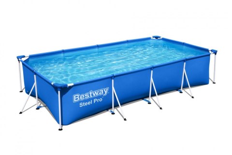 Basen Stelażowy Family Steel Pro BESTWAY 400x211x81cm + Zestaw naprawczy