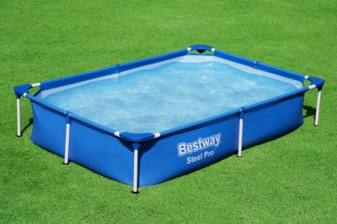 Basen Stelażowy Splash Jr Steel Pro BESTWAY 221x150x43cm + Zestaw naprawczy