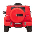 Mercedes AMG G63 dla dzieci Czerwony + Pilot + MP3 LED + Wolny Start + EVA + Pasy