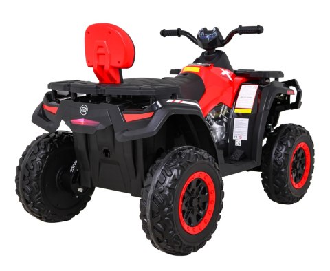 Quad XT-Speed dla dzieci Czerwony + Napęd 4x4 + EVA + Wolny Start + Radio MP3 + LED