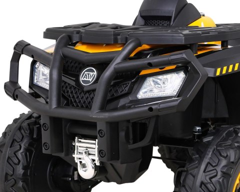 Quad XT-Speed dla dzieci Żółty + Napęd 4x4 + EVA + Wolny Start + Radio MP3 + LED