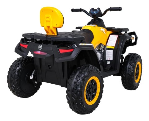 Quad XT-Speed dla dzieci Żółty + Napęd 4x4 + EVA + Wolny Start + Radio MP3 + LED