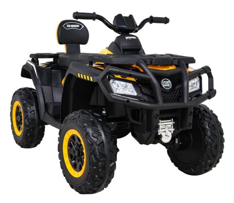 Quad XT-Speed dla dzieci Żółty + Napęd 4x4 + EVA + Wolny Start + Radio MP3 + LED