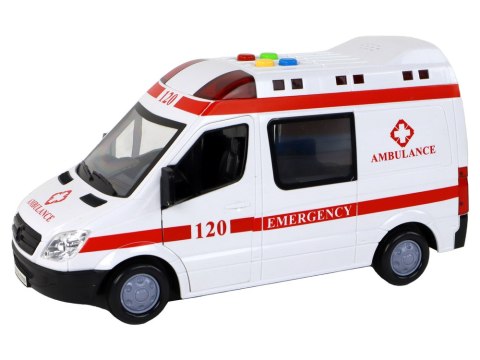 Ambulans Karetka Pogotowie Pojazd Dźwięki Światło LEAN Toys