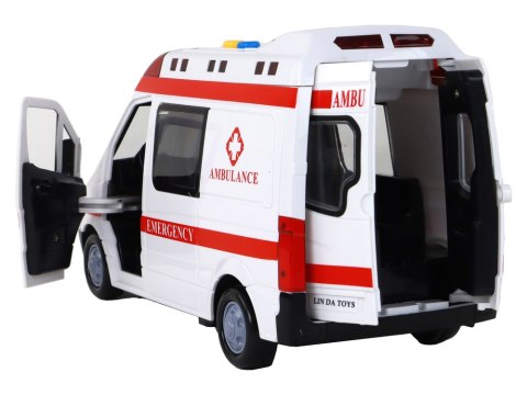 Ambulans Karetka Pogotowie Pojazd Dźwięki Światło LEAN Toys