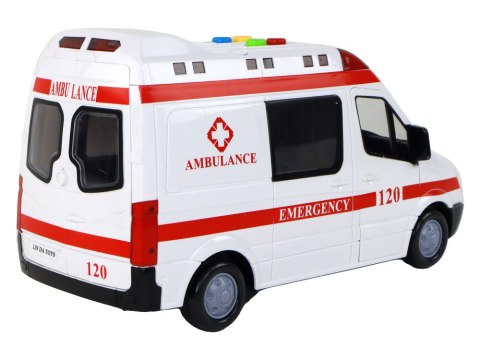 Ambulans Karetka Pogotowie Pojazd Dźwięki Światło LEAN Toys