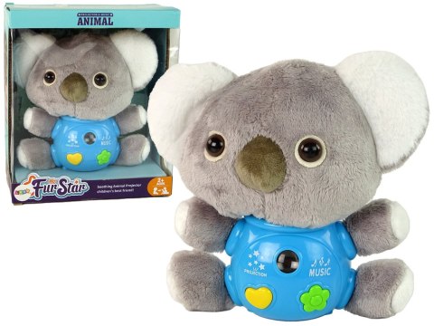 Koala Projektor Dźwięki Zabawka Interaktywna Szara LEAN Toys