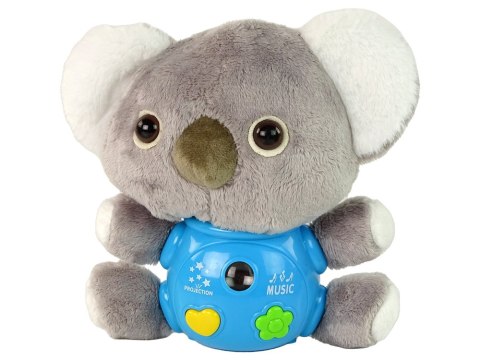 Koala Projektor Dźwięki Zabawka Interaktywna Szara LEAN Toys