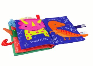 Książeczka Miękka Dinozaury Kolorowa LEAN Toys