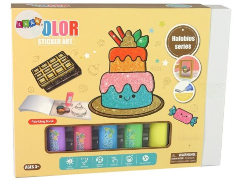 Naklejki Na Okno Meble Słodkości DIY 8 Kolorów Brokat LEAN Toys