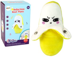 Pluszowy Banan Interaktywny Muzyka 22 cm Żółty LEAN Toys