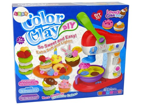 Zestaw Ciastolina Akcesoria Babeczki 6 Kolorów LEAN Toys