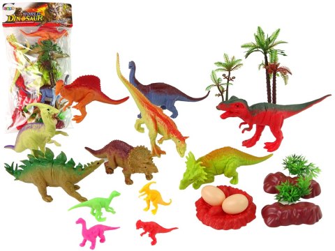 Zestaw Figurek Dinozaurów z Akcesoriami 21 Sztuk LEAN Toys