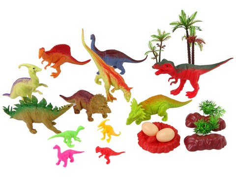 Zestaw Figurek Dinozaurów z Akcesoriami 21 Sztuk LEAN Toys