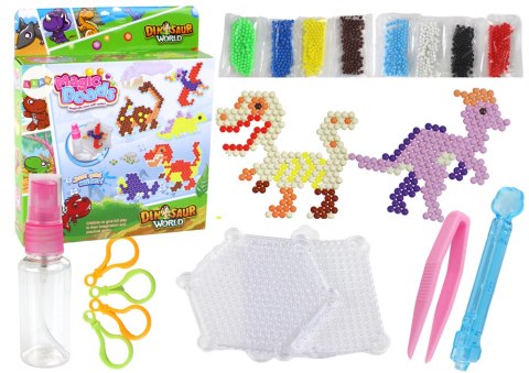 Zestaw Koralików Wodnych DIY Magiczne Koraliki 8 Kolorów Dinozaury LEAN Toys