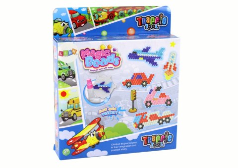 Zestaw Koralików Wodnych DIY Magiczne Koraliki 8 Kolorów Środki Transportu LEAN Toys