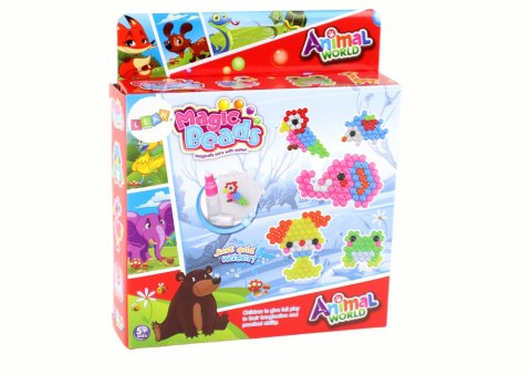 Zestaw Koralików Wodnych DIY Magiczne Koraliki 8 Kolorów Zwierzęta LEAN Toys