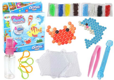 Zestaw Koralików Wodnych DIY Magiczne Koraliki 8 Kolorów Zwierzęta Morskie LEAN Toys