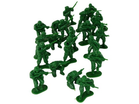 Zestaw Militarny Żołnierze Zielony 40 El. LEAN Toys