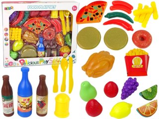 Zestaw Produktów Spożywczych 30 szt. Frytki Owoce. LEAN Toys