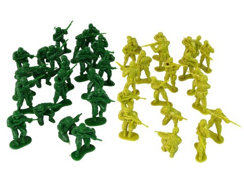 Zestaw Żołnierzyków Militarny 51 Elementów Zielony LEAN Toys