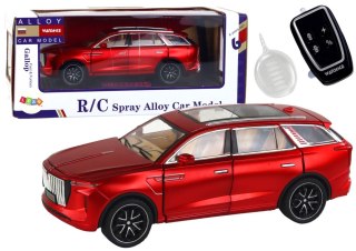 Auto RC 1:24 Samochód Pojazd E-9 Aluminiowy Zdalnie Sterowane Czerwone LEAN Toys