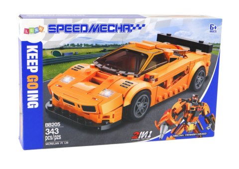 Klocki Pojazd Auto Sportowe Robot Mcrelan Fi Lm 343 ele. LEAN Toys