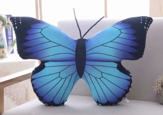 Maskotka Pluszowy Motyl Niebieski Poduszka 40 x 30 cm LEAN Toys