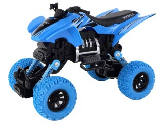 Pojazd Terenowy Pchacz Quad XC Gumowe Koła Niebieski LEAN Toys