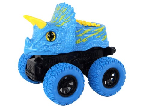 Pojazd Terenowy Pchacz Triceratops Gumowe Koła Niebieski LEAN Toys