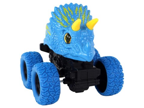 Pojazd Terenowy Pchacz Triceratops Gumowe Koła Niebieski LEAN Toys