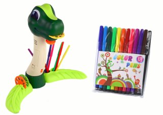 Projektor do Rysowania Dinozaur Dźwięki Akcesoria LEAN Toys