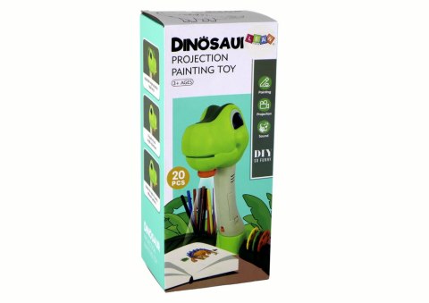 Projektor do Rysowania Dinozaur Dźwięki Akcesoria LEAN Toys