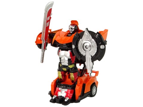 Zestaw 2w1 Auto Robot Transformers Czerwony Pomarańczowy LEAN Toys