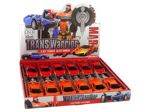 Zestaw 2w1 Auto Robot Transformers Czerwony Pomarańczowy LEAN Toys