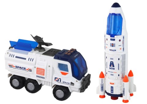 Zestaw Misja Kosmiczna Rakieta Kosmos Statki Space Pojazdy 12 ele LEAN Toys