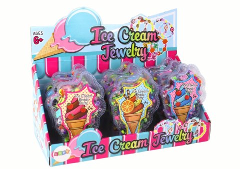 Zestaw do Tworzenia Bransoletek Koraliki Zawieszki Biżuteria Lody LEAN TOYS