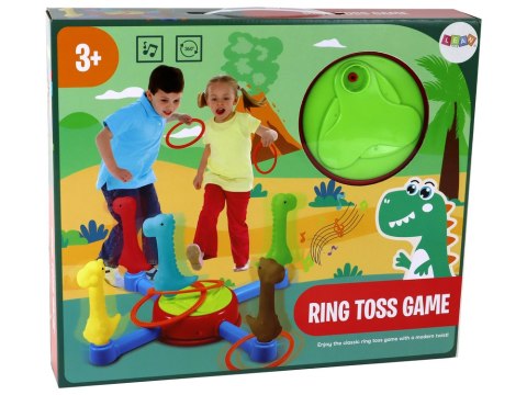 Gra Zabawka Zręcznościowa Dinozaury Ringi 360* LEAN Toys