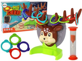 Gra Zręcznościowa Rodzinna Rzut Obręczą W Jelonka LEAN Toys