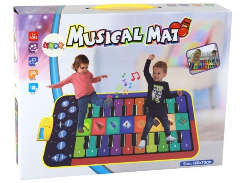 Muzyczna Mata Edukacyjna Motyw Pianinka Instrumenty LEAN Toys