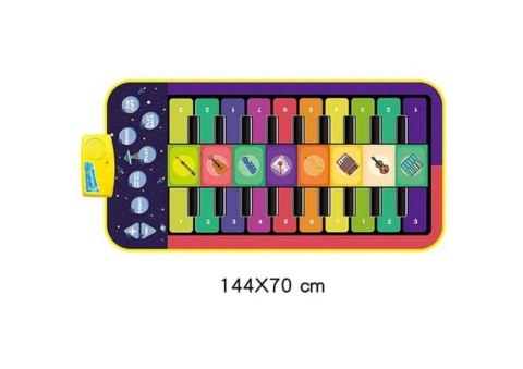 Muzyczna Mata Edukacyjna Motyw Pianinka Instrumenty LEAN Toys