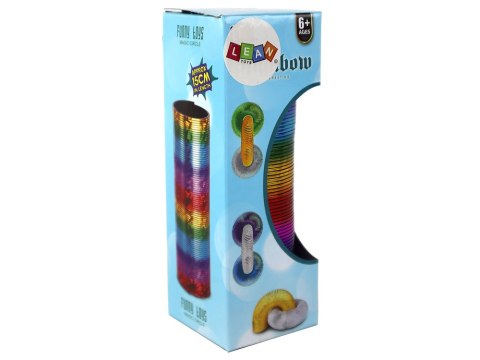 Tęczowa Magiczna Sprężyna Odstresowująca 15 CM Zabawka LEAN TOYS