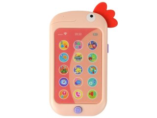 Telefon Edukacyjny Nauka Angielskiego Kurczak Różowy LEAN Toys